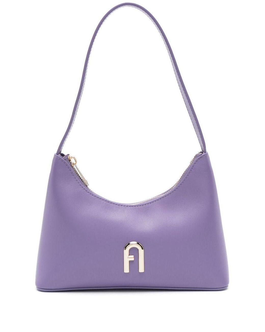 Furla Small Diamante Leather Tote Bag in Purple | Lyst