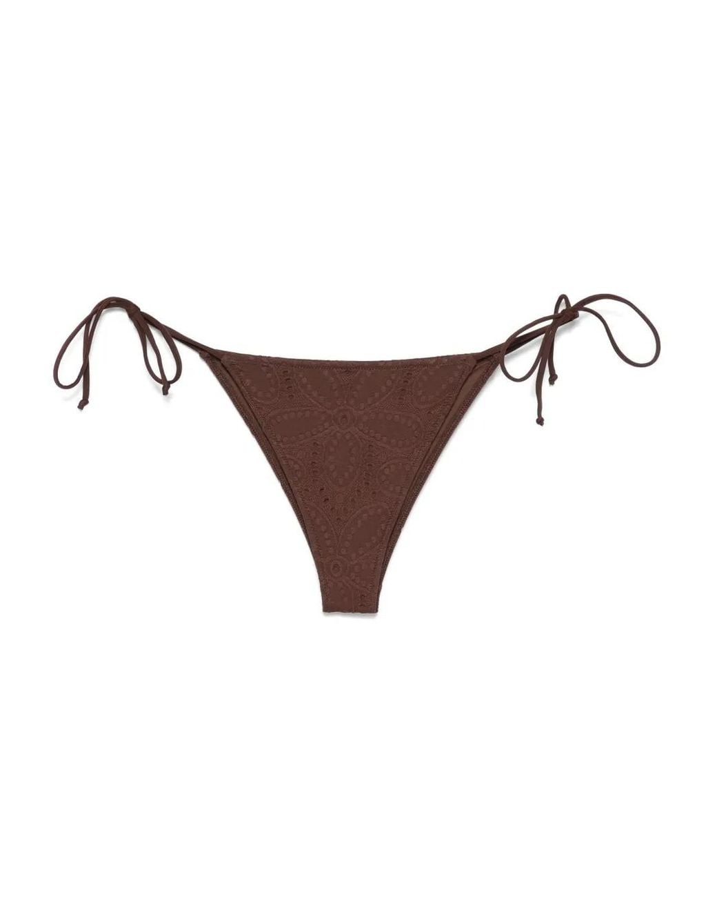 Mc2 Saint Barth Brown Marielle Bikini Bottoms