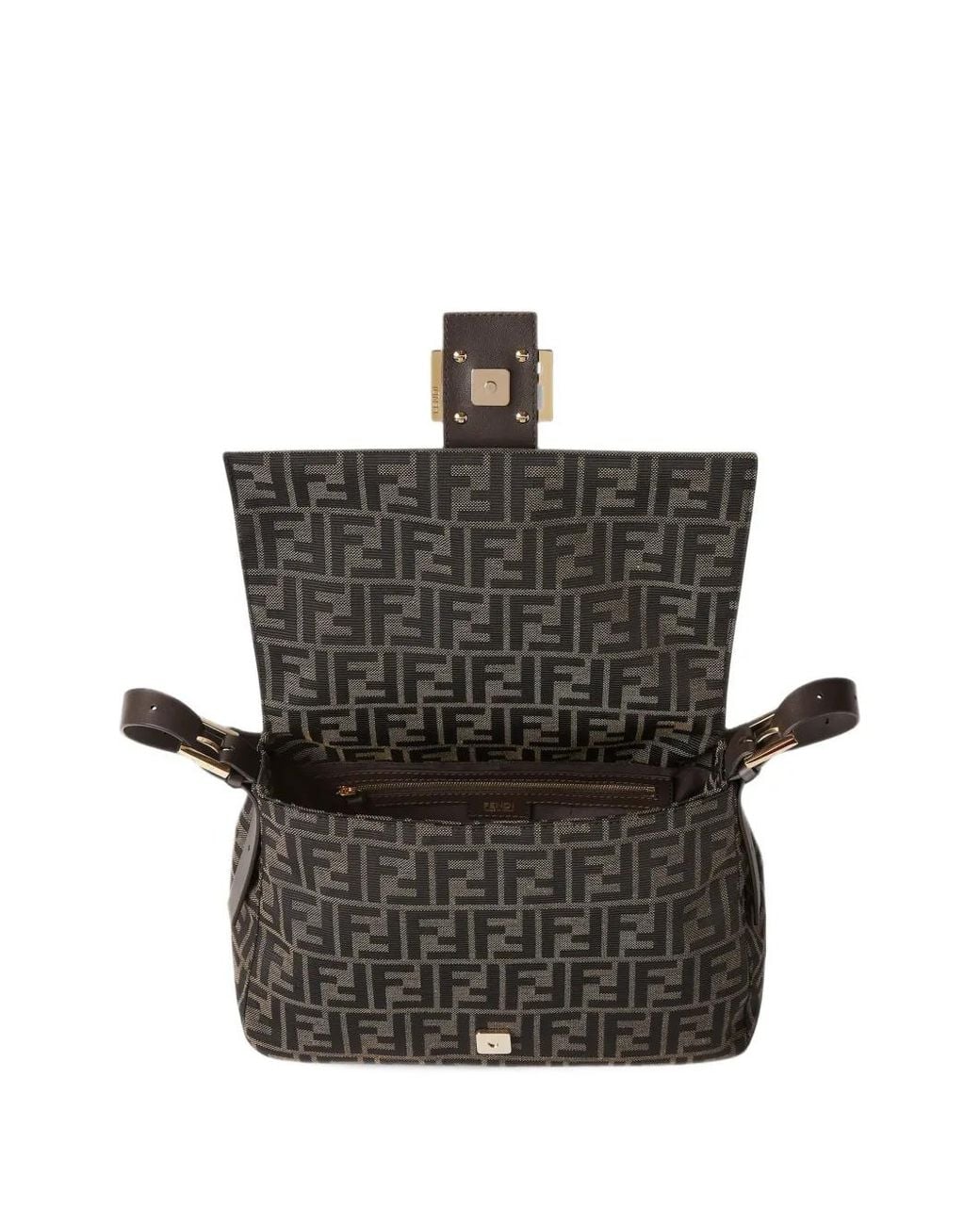 Fendi Black Flap 26325 Shoulder Bag