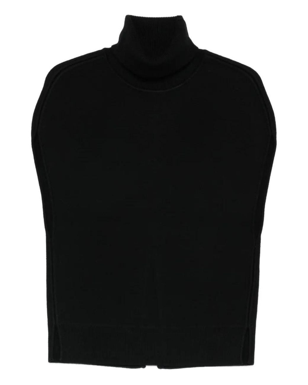 Totême Black Double-Knit Vest