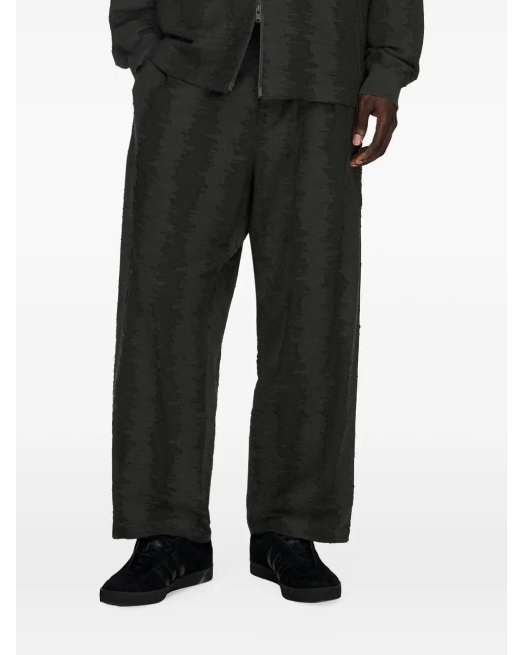 Y-3 Black Deco Stitch Track Pants