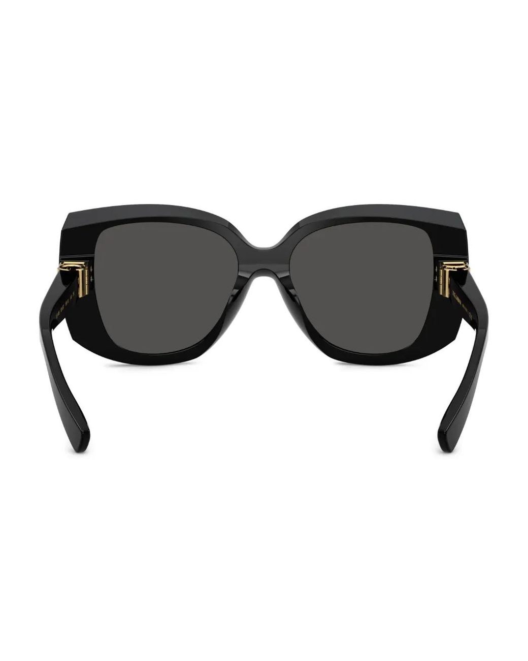 Dolce & Gabbana Black Oversize-Frame Sunglasses