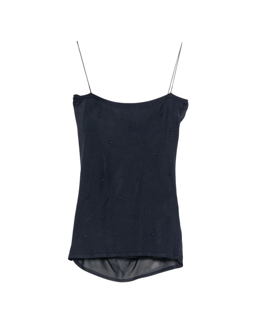 Jacquemus Blue The Plumetis Knit Tank Top