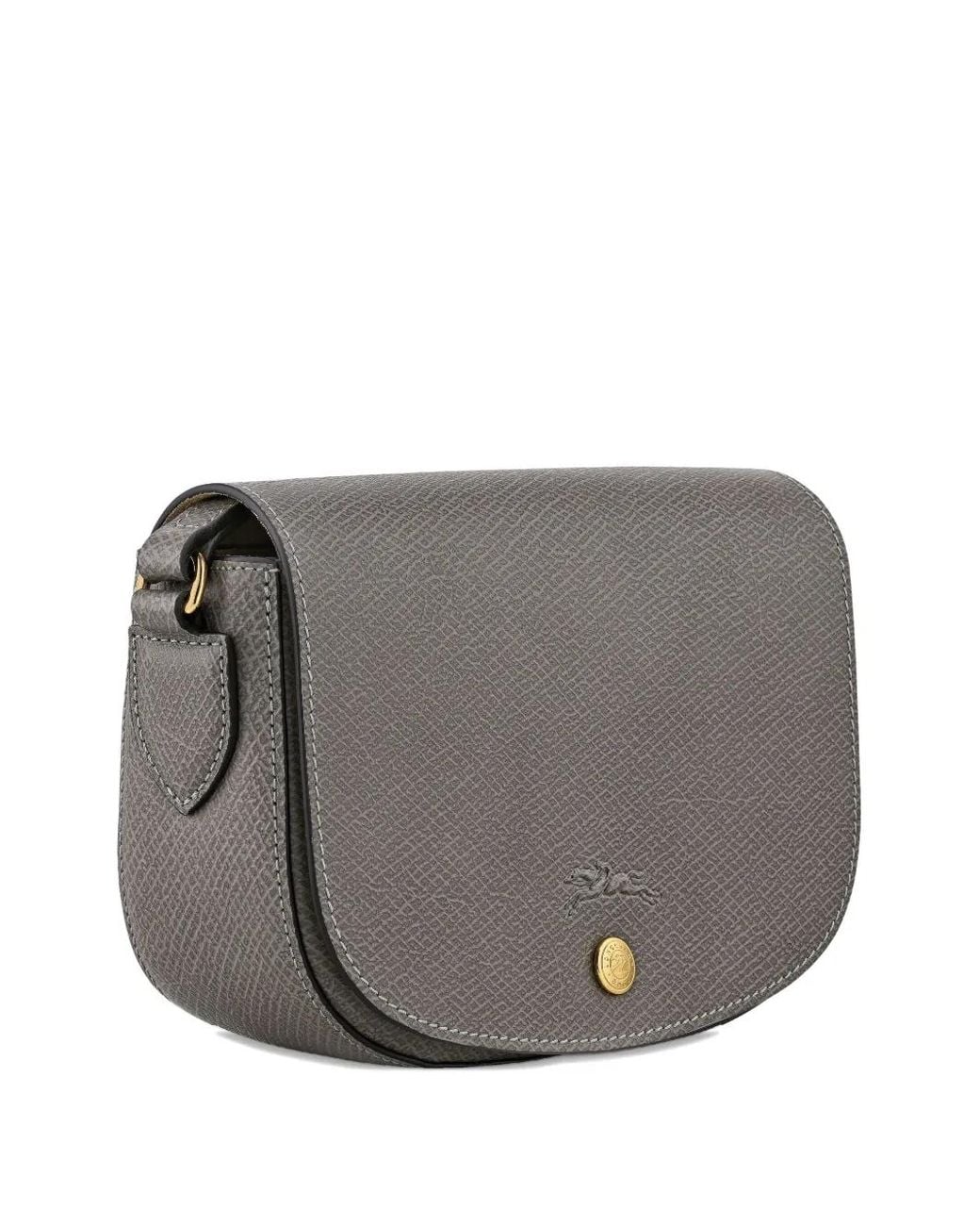Longchamp Gray Small Épure Adjustable-Strap Shoulder Bag
