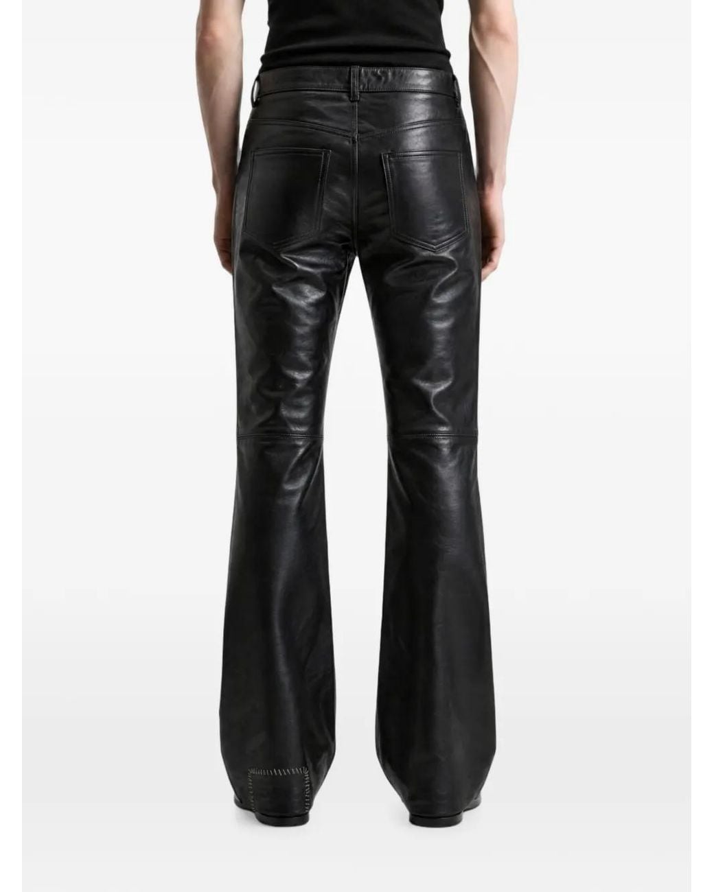 Enfants Riches Deprimes Black Wicked Game Leather Trousers for men