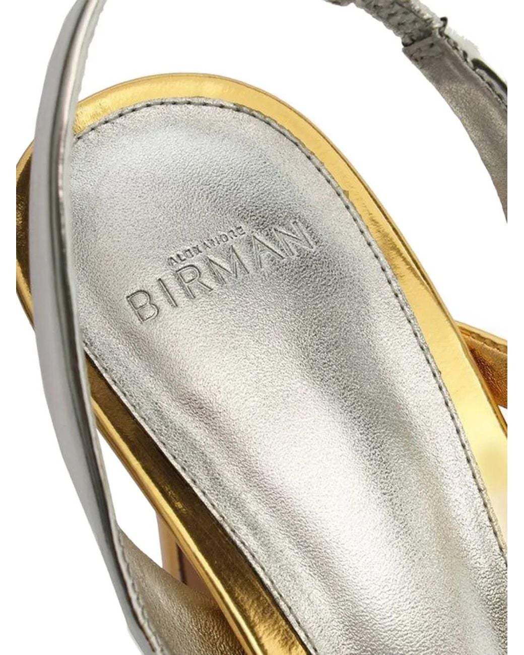 Alexandre Birman Metallic Sandalen Mit Riemen