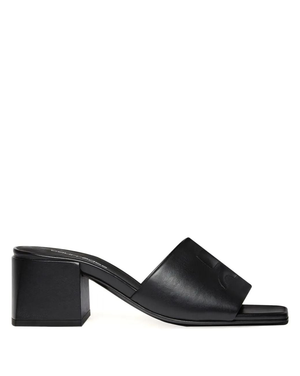 Courreges Shadow Muiltjes in het Black
