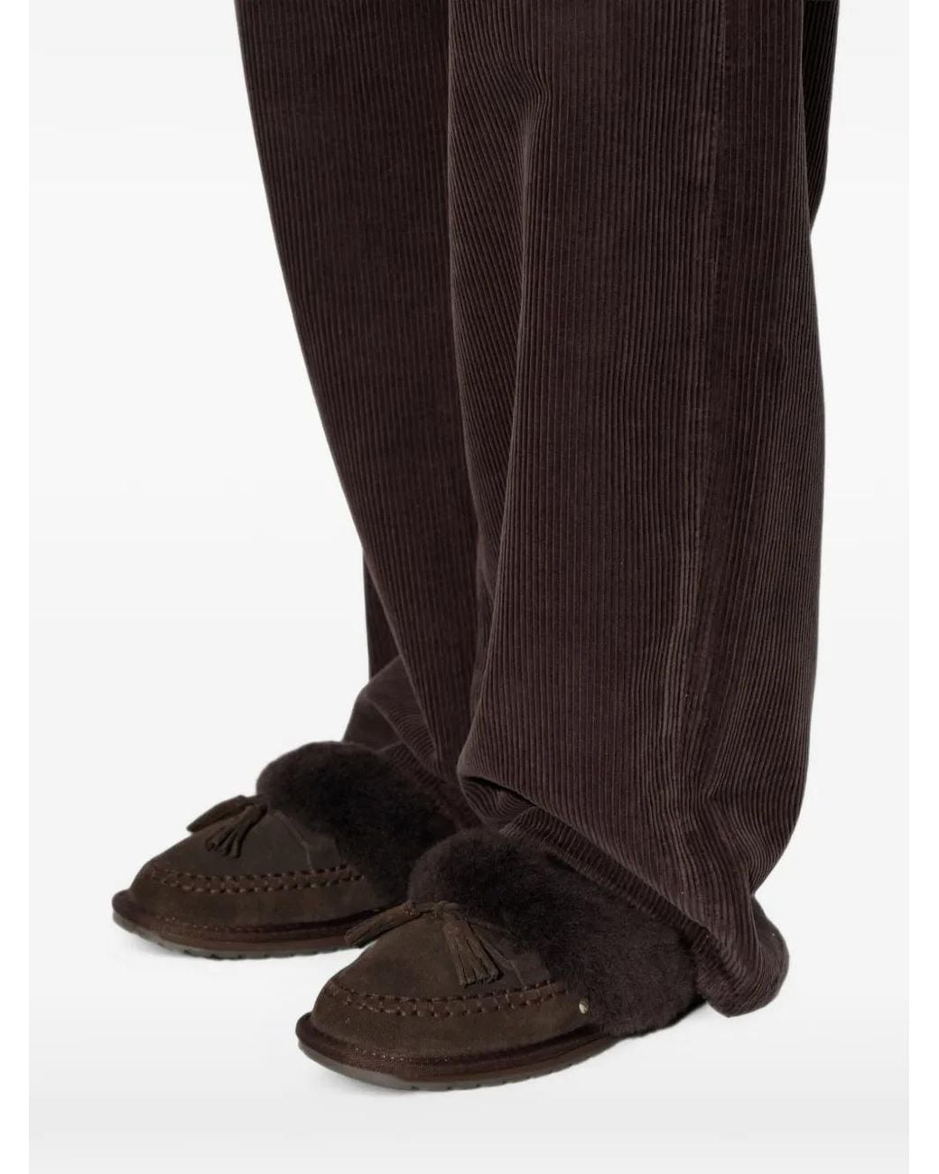 EMU Black Slipper Mit Quasten