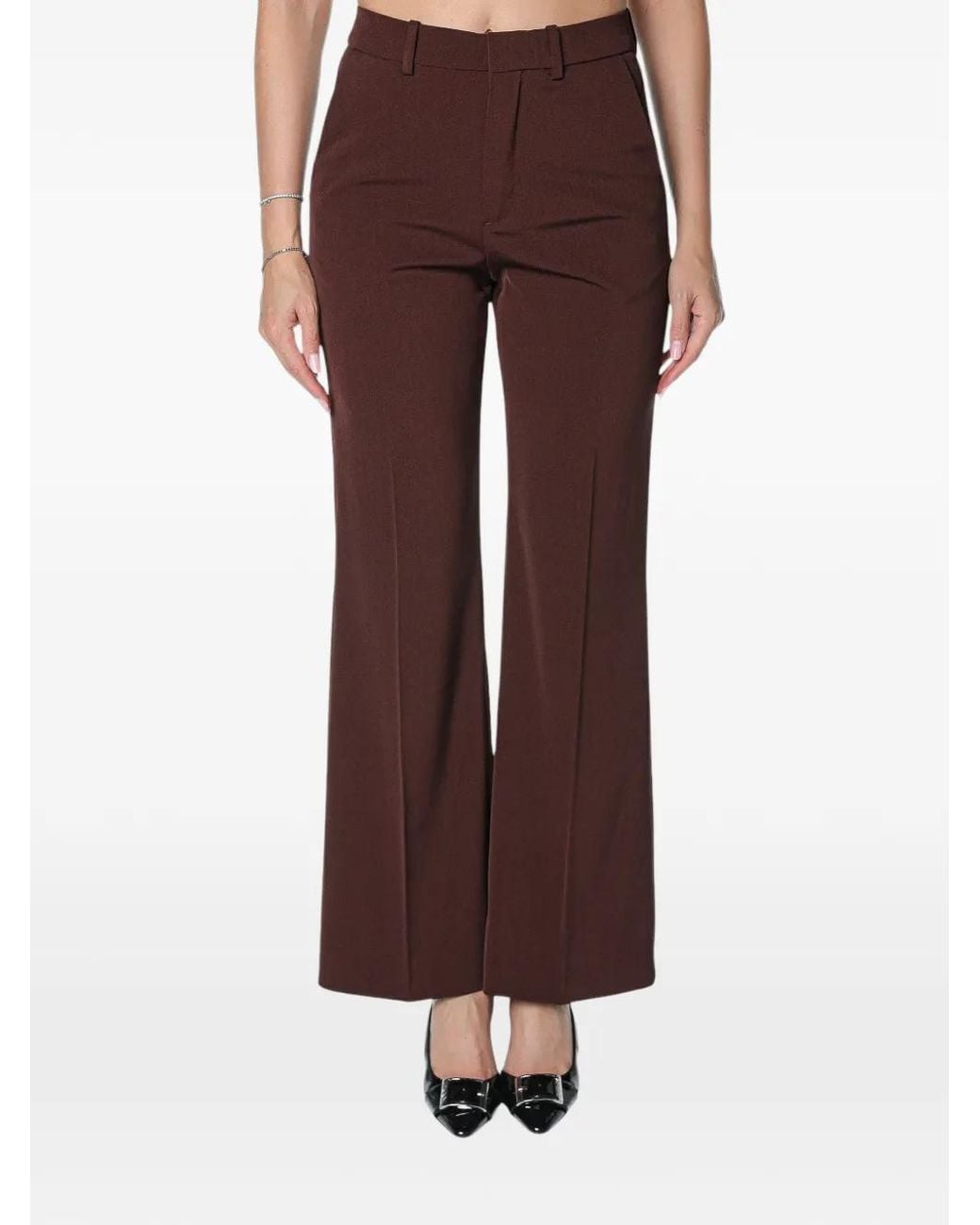 Drykorn Brown Argue Flared Trousers