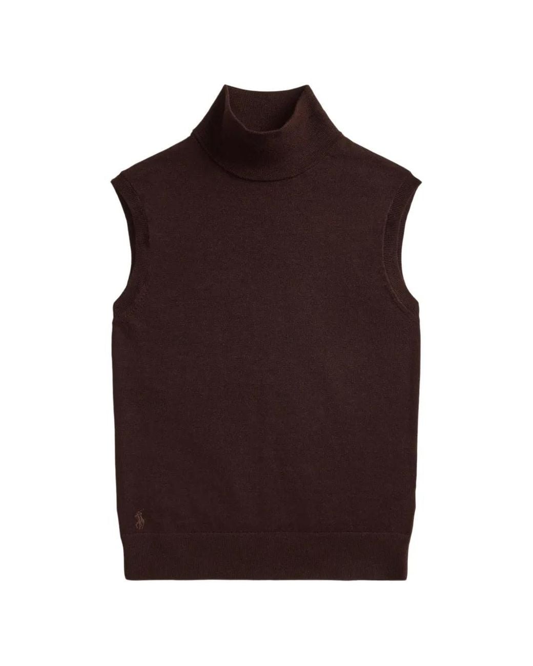 Polo Ralph Lauren Purple Roll-Neck Sleeveless Top