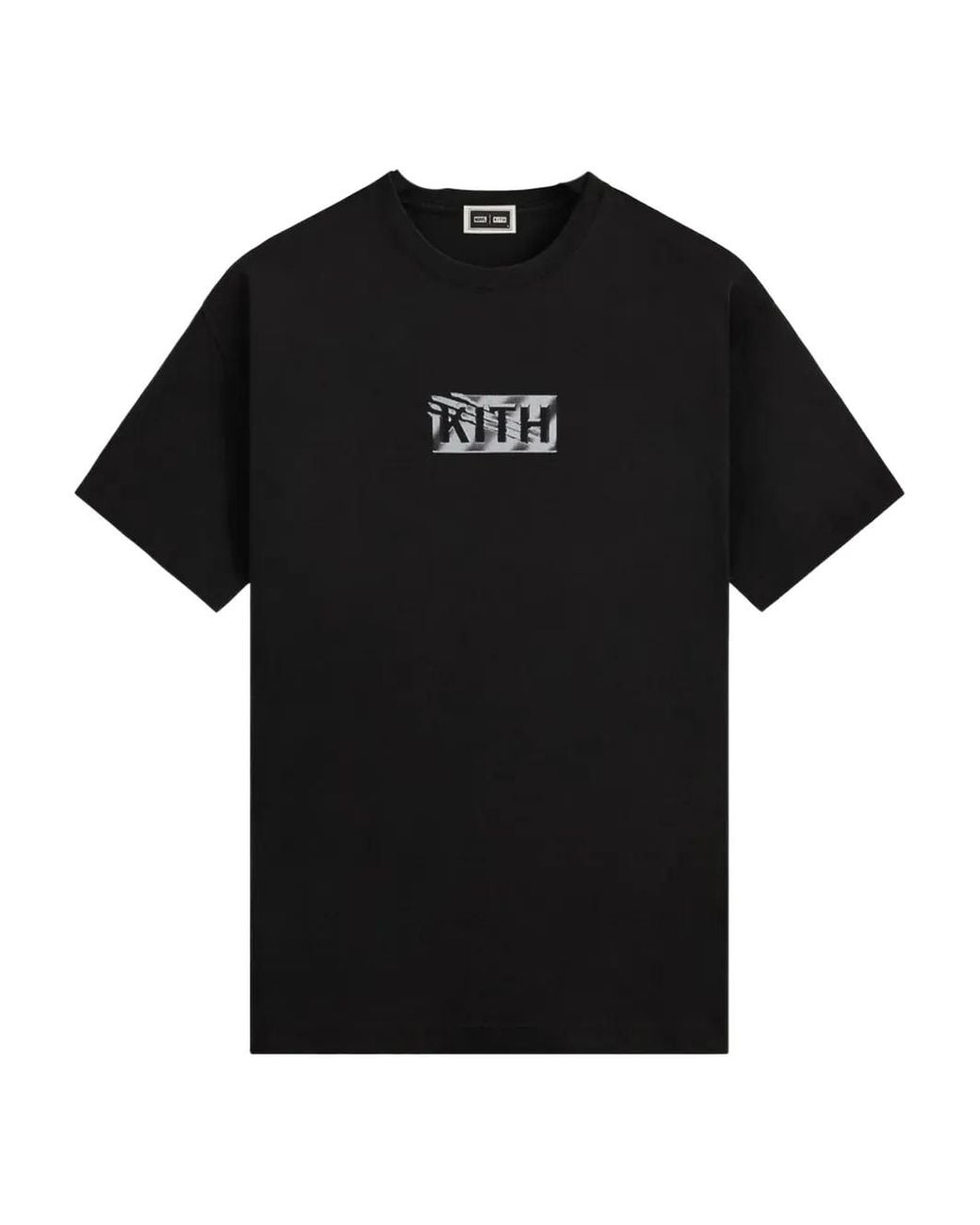 Kith Black X Marvel Logo-Print T-Shirt for men