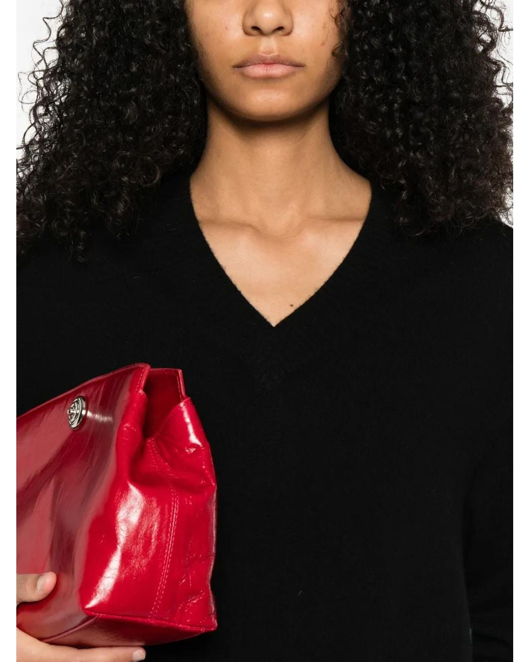 Purotatto Black V-Neck Sweater