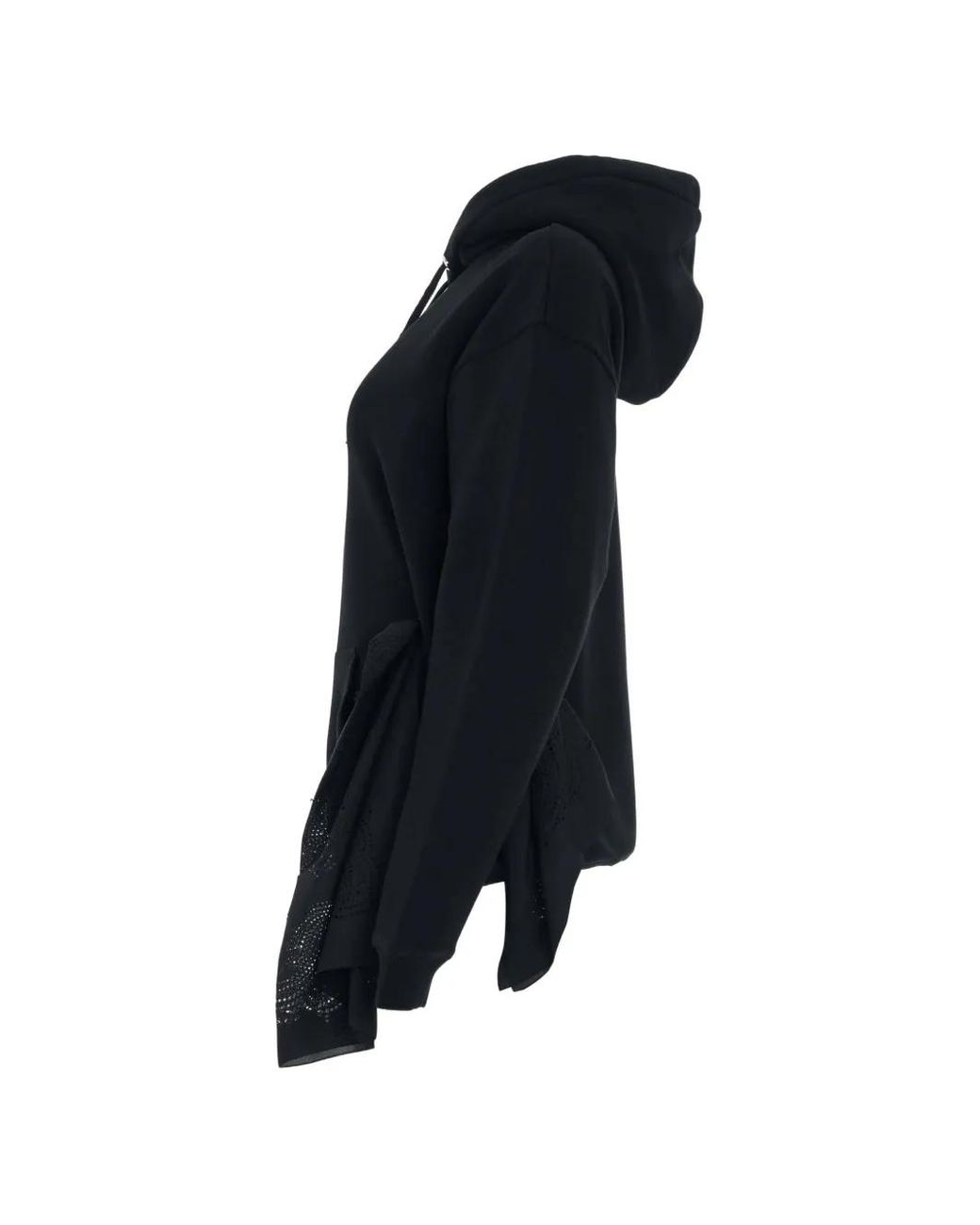 Givenchy Black Scarf-Detail Cotton Hoodie