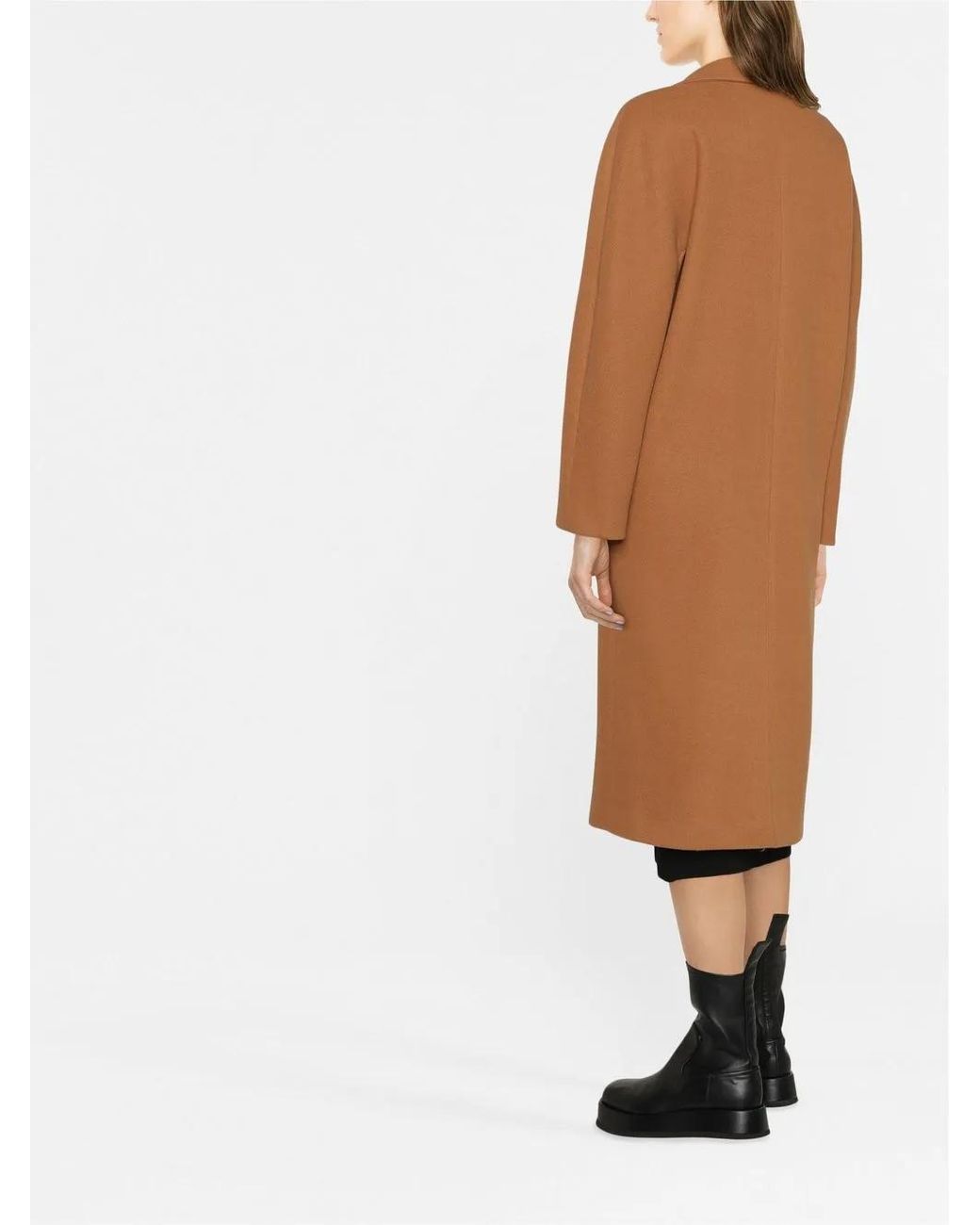Blanca Vita Brown Double-Breasted Coat