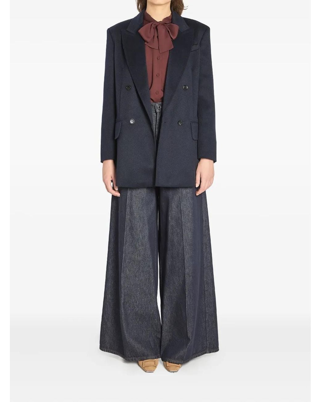 Max Mara Blue Camel Olimpia Blazer