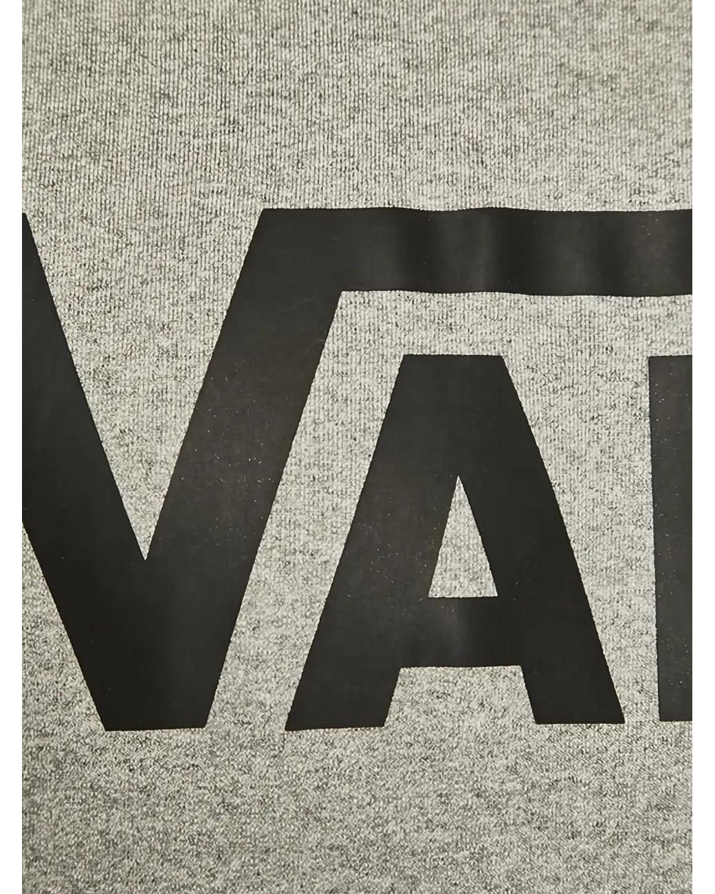 Vans Gray Logo-Print Kangaroo-Pocket Hoodie for men