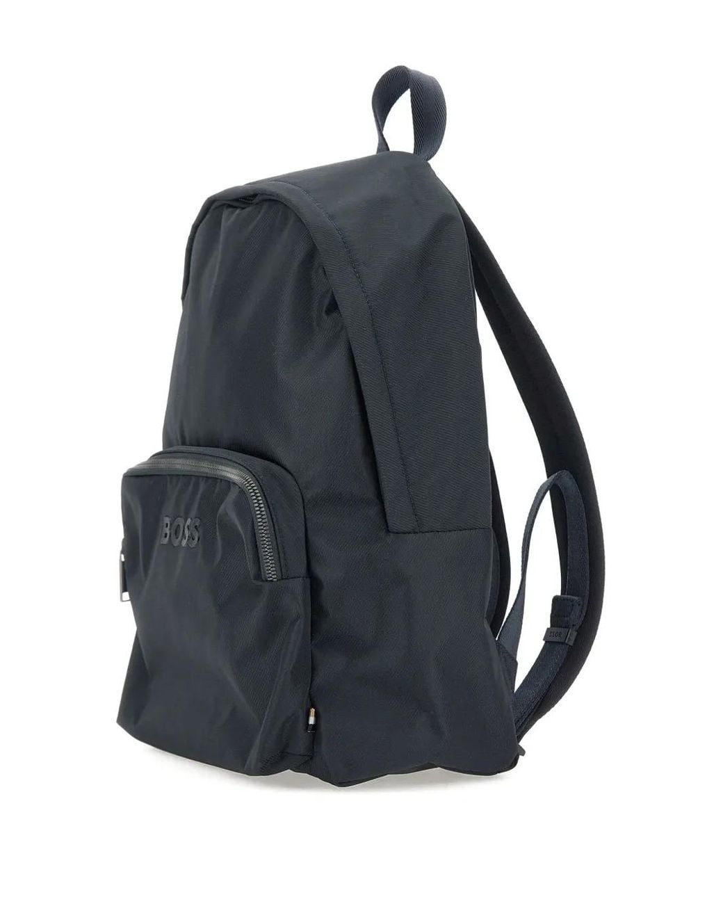 Boss Blue Logo-Print Backpack for men