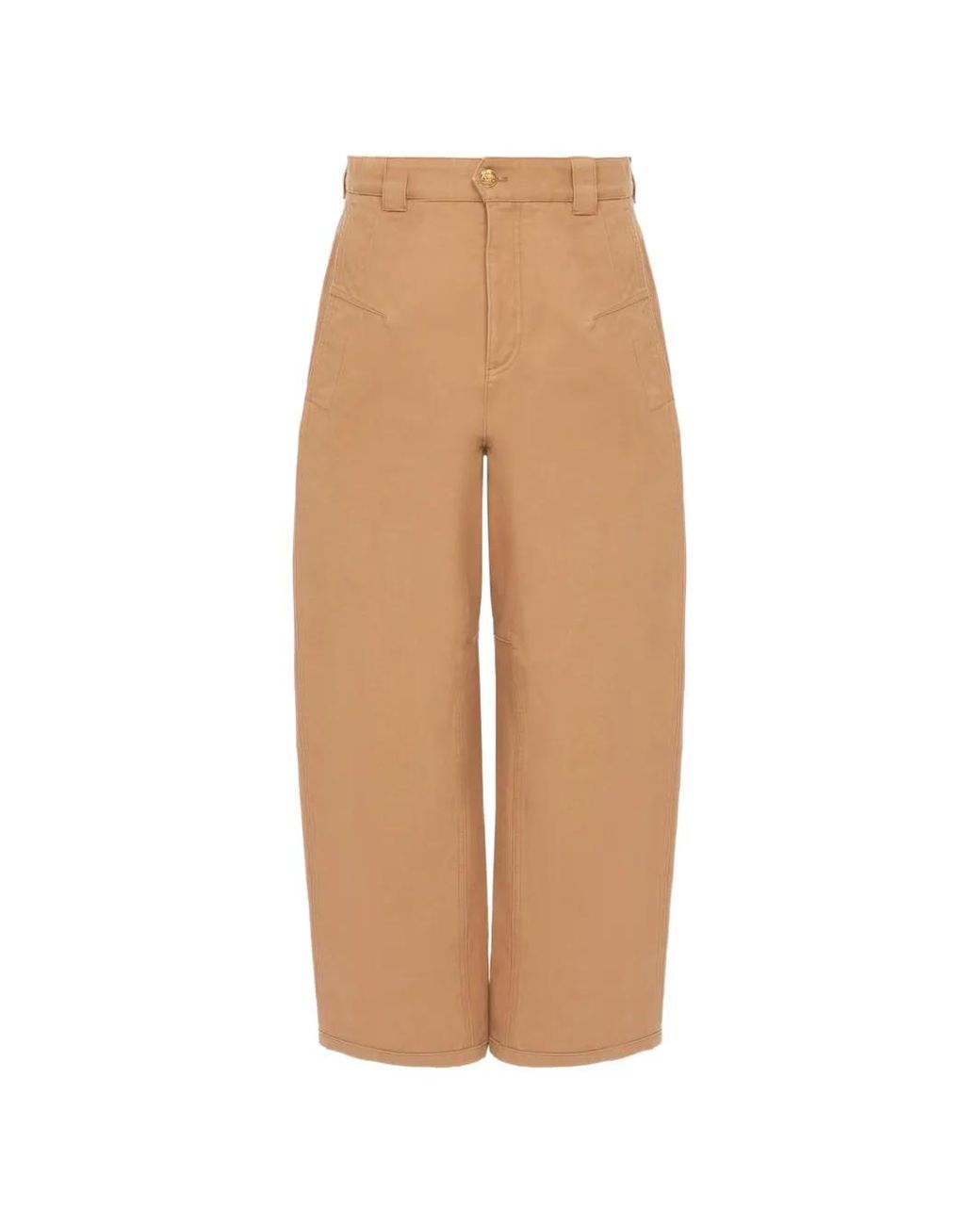 Straight Trousers Chloé de color Brown