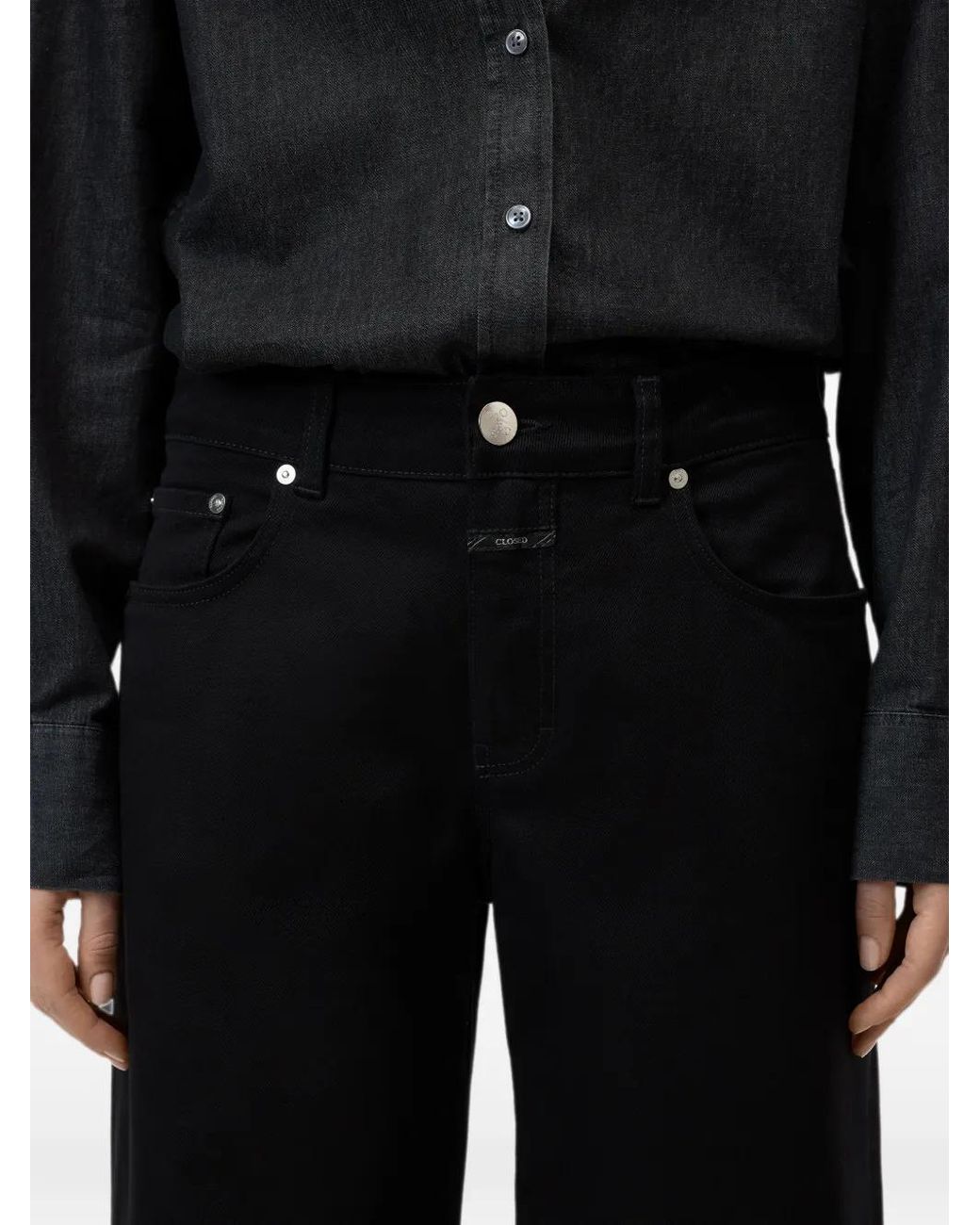 Closed Black Jayla Wide-Leg Jeans