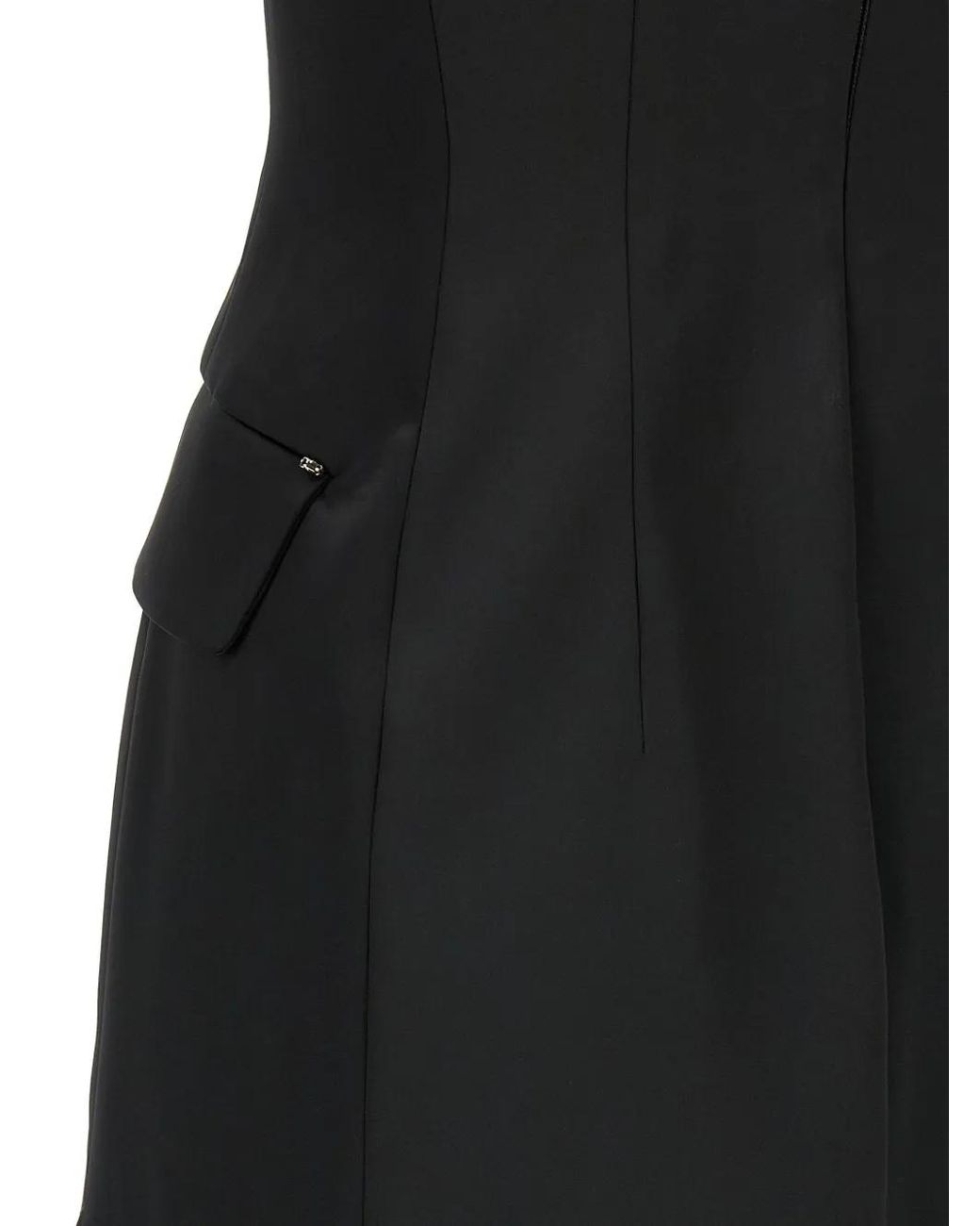 Sportmax Black V-Neck Maxi Dress