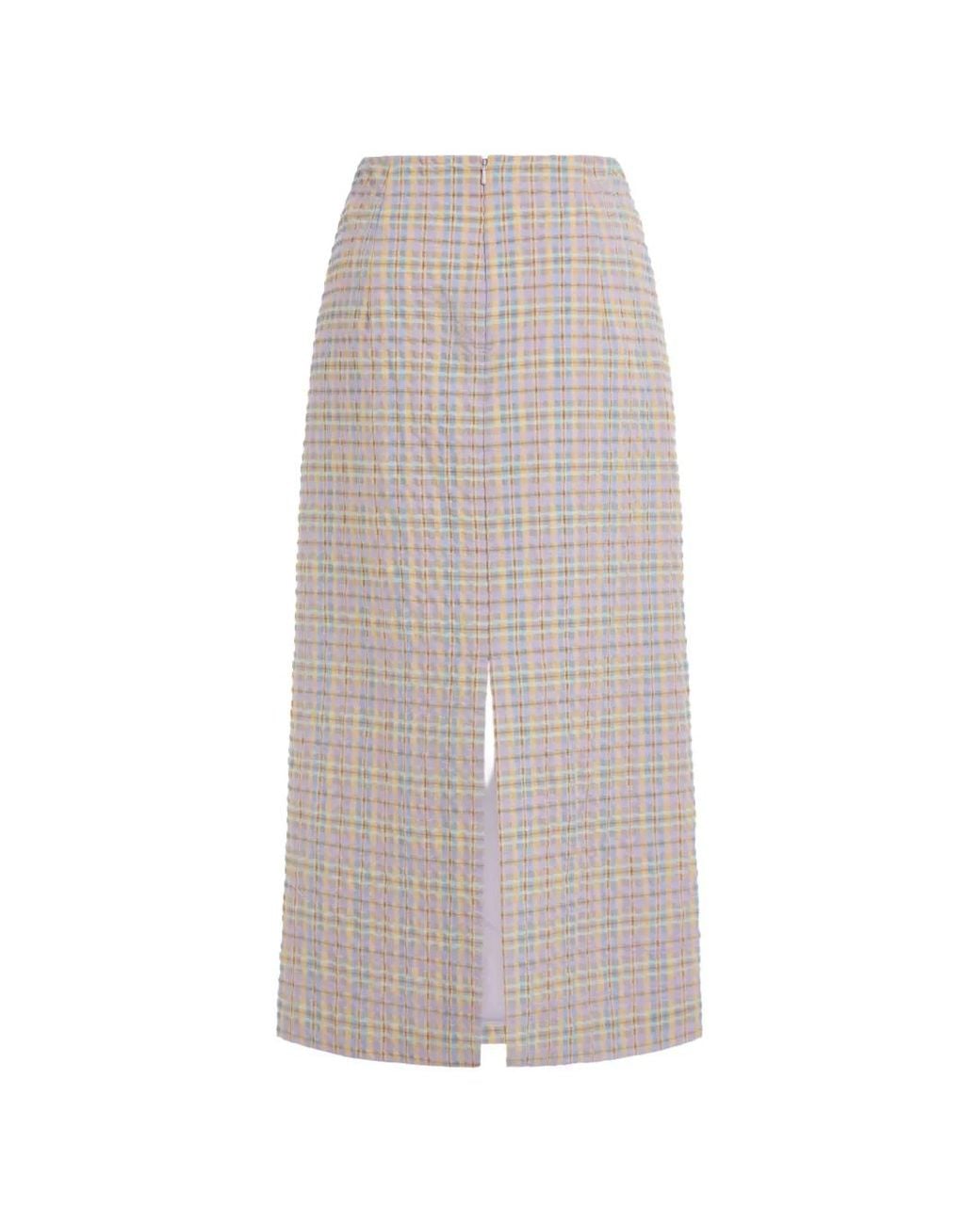 Markarian Natural Betsy Pencil Midi Skirt