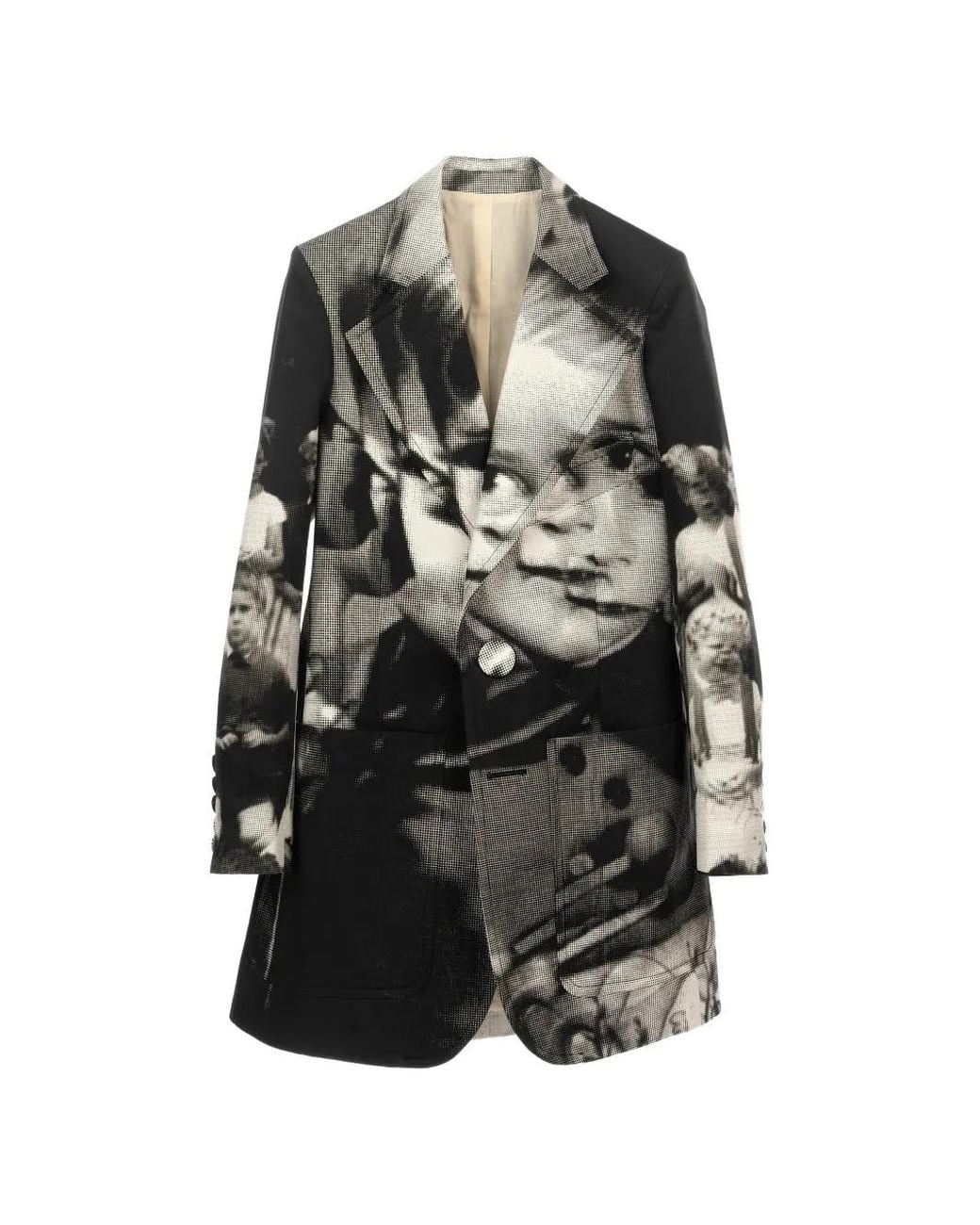 Walter Van Beirendonck Gray Tarot Glitch Blazer for men