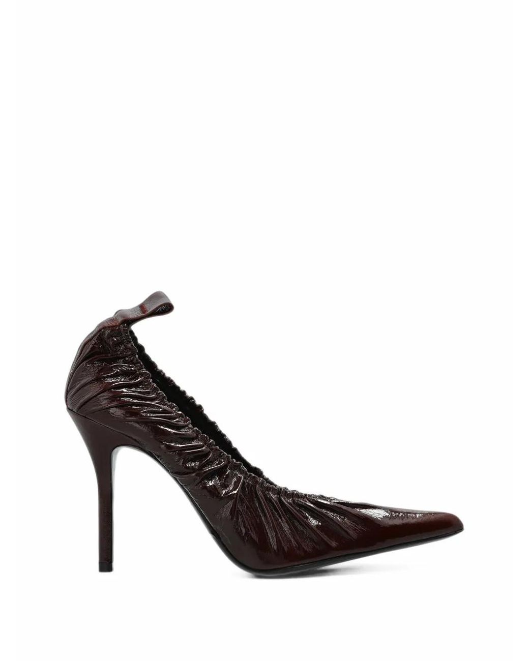 IRO Black Geraffte Fronce Pumps