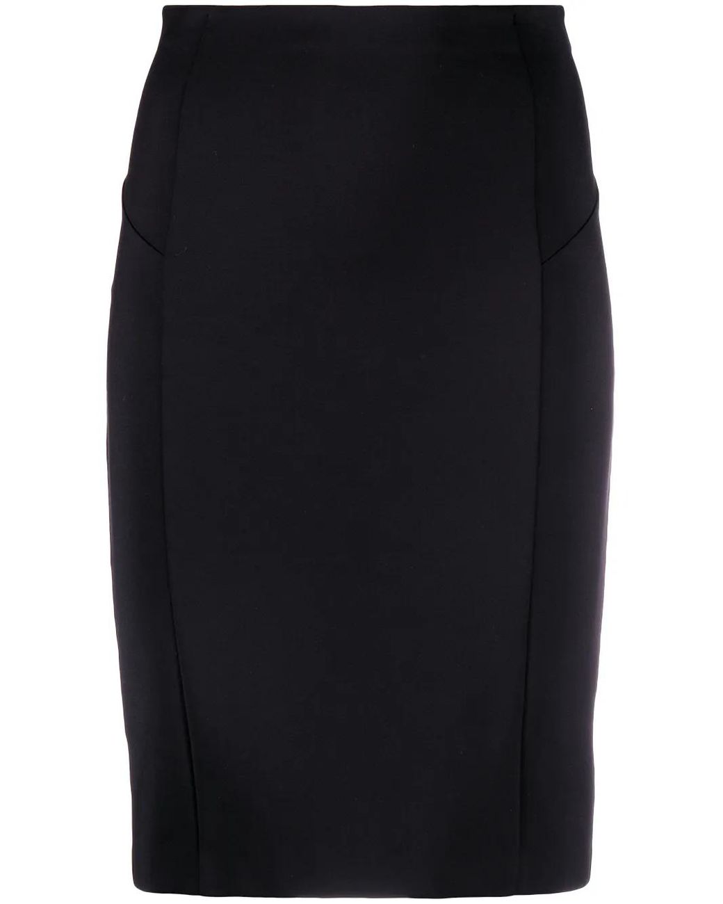 Patrizia Pepe Black High-Waist Pencil Skirt