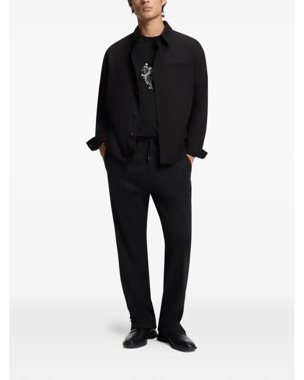 HUGO Black Buttoned Shirt for men