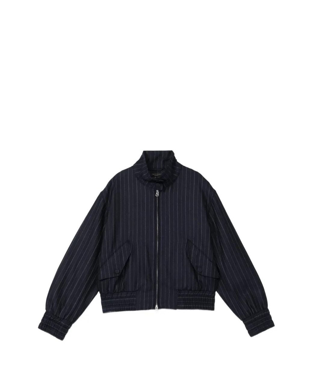 Rag & Bone Blue Eliza Bomber Jacket