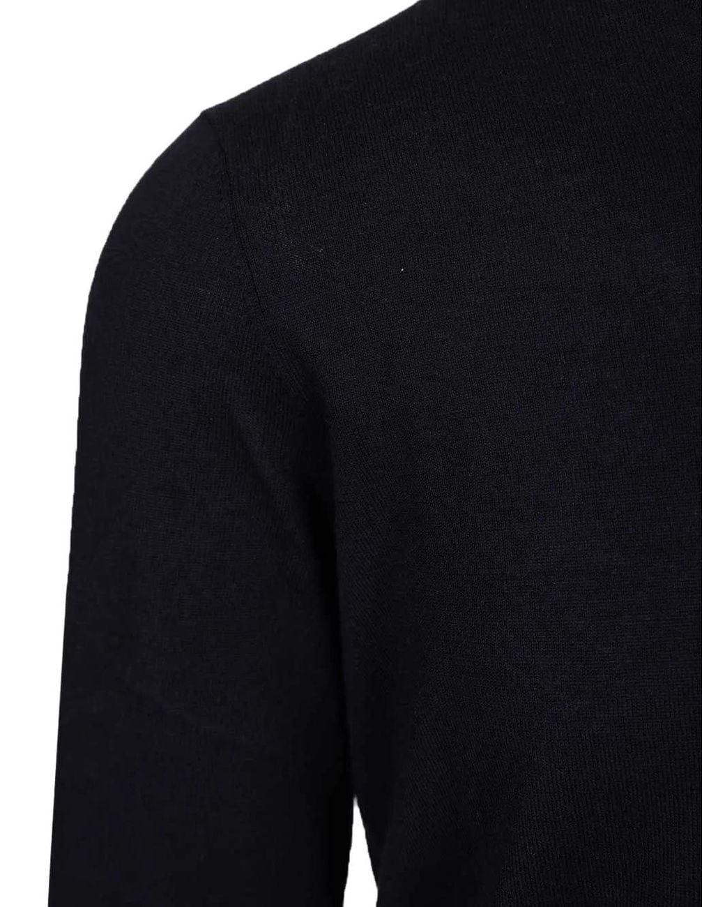 Al Duca D'aosta Blue Fine-Knit Crew-Neck Sweater for men