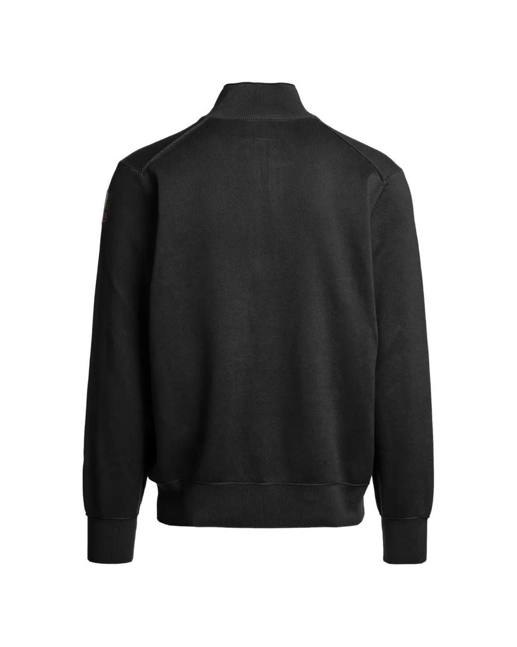 Parajumpers Black Basic Scoe Half-Zip Sweater for men