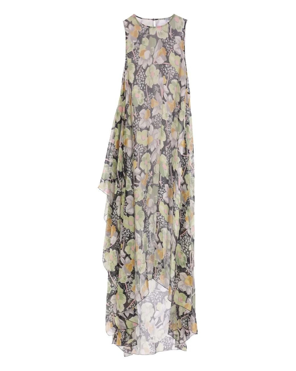 Loewe White Daffodil.Print Maxi Dress