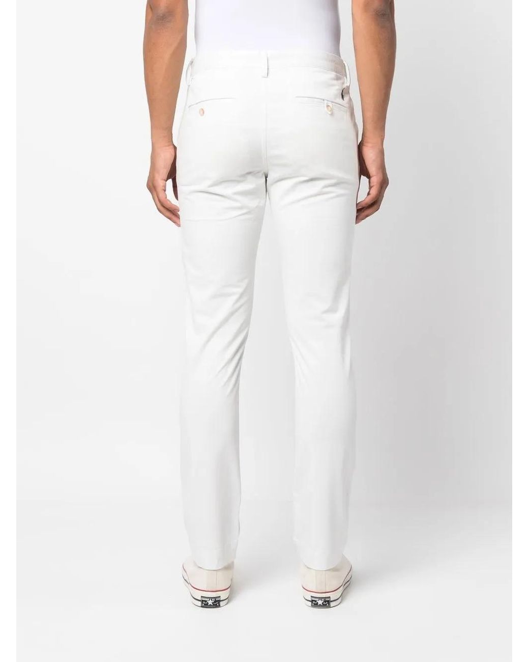 Polo Ralph Lauren White Classic Trousers for men