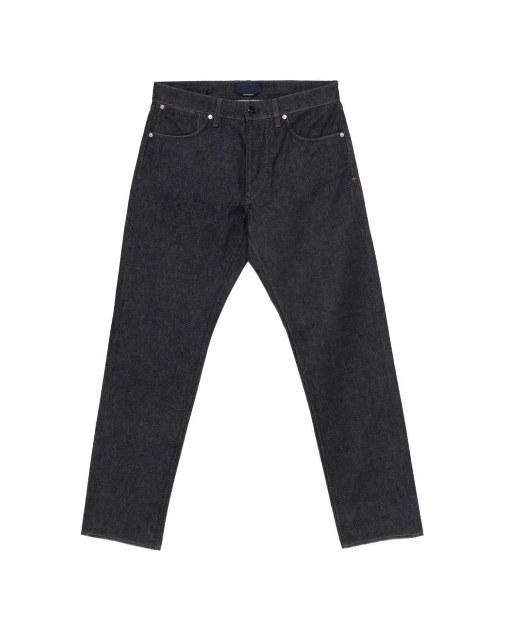 Stone Island Black Logo-Patch Straight-Leg Jeans for men