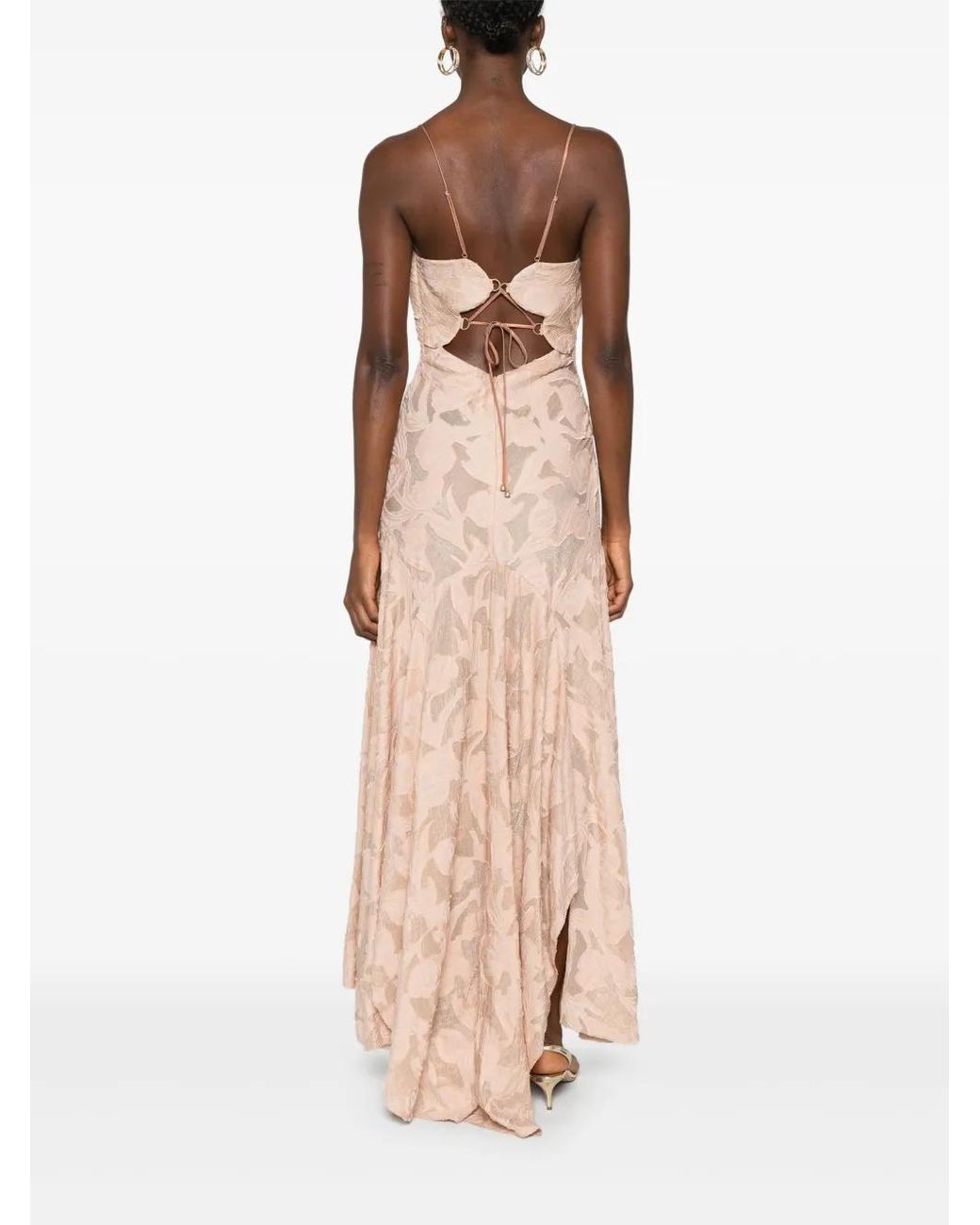 Maria Lucia Hohan Natural Kelsey Maxi Dress