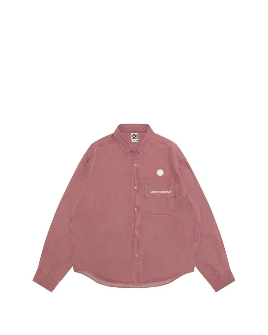 Aape By A Bathing Ape Pink Patch Pocket Shirt for men