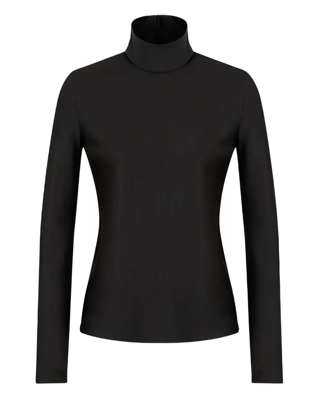 Giorgio Armani Black Long-Sleeve Turtleneck Top