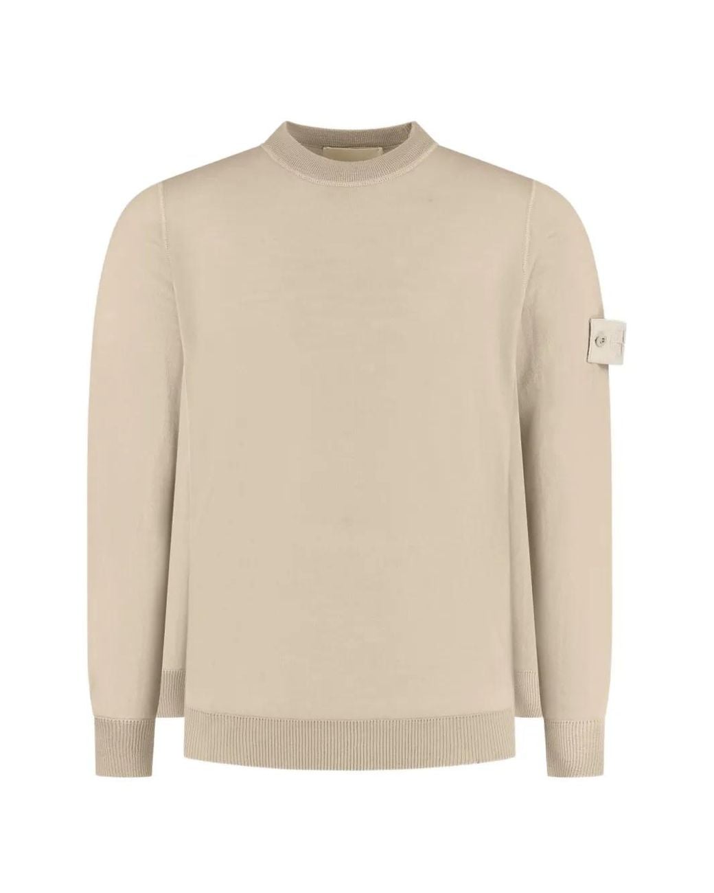 Stone Island Natural Logo-Patch Sweater for men