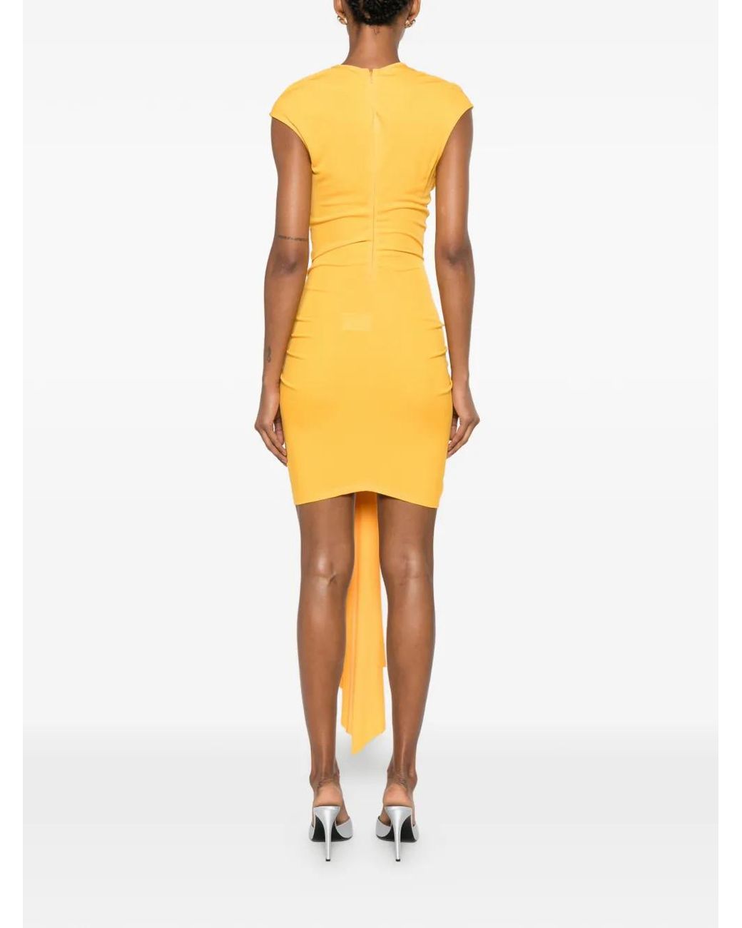 Christopher Esber Metallic Bezel Quartz Cut-Out Dress