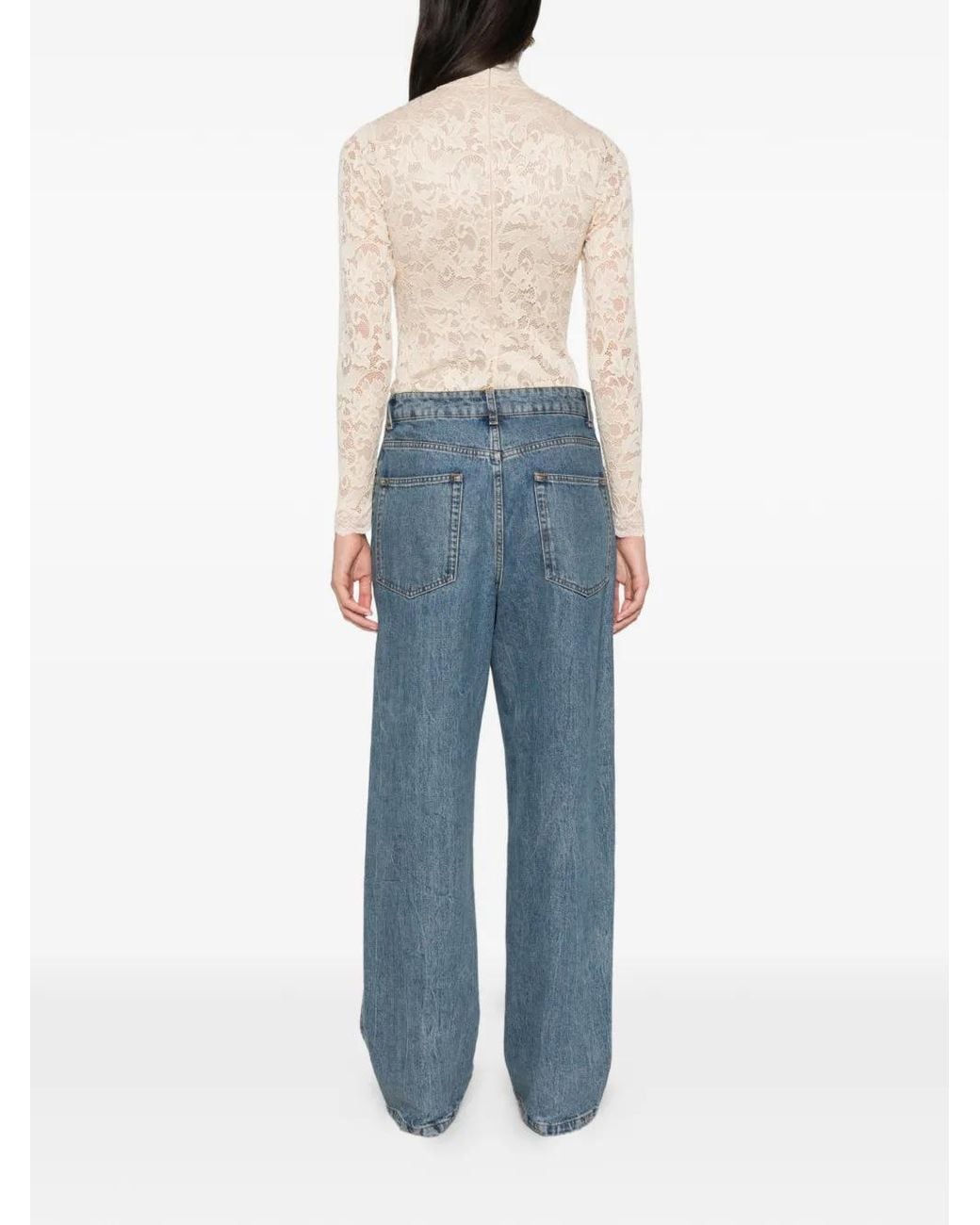 Zimmermann White Corded Lace Bodysuit