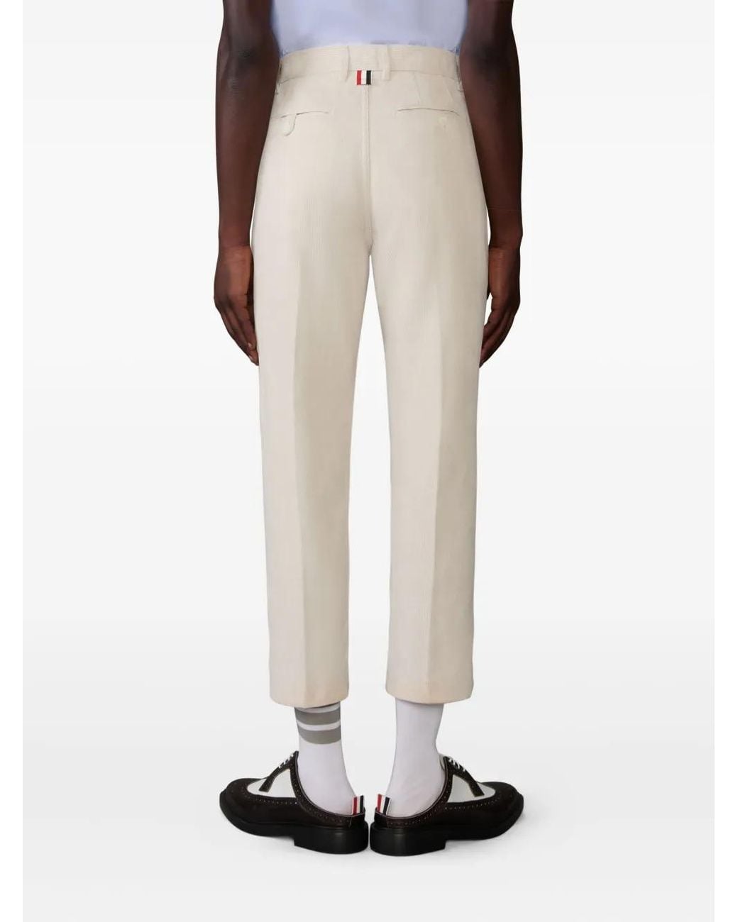 Thom Browne Natural Cotton Tapered Chino for men