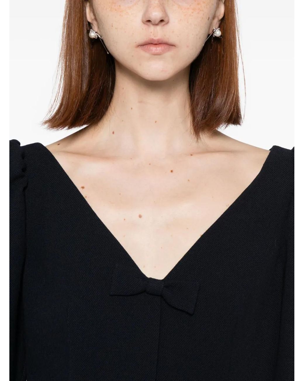 ShuShu/Tong Wollen Jurk in het Black