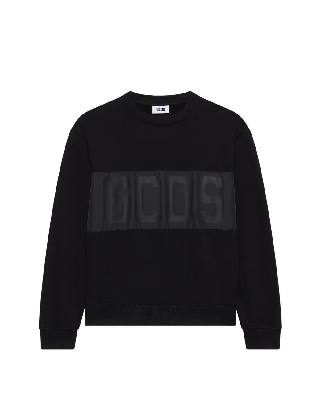Gcds Black Logo-Band Sweatshirt for men