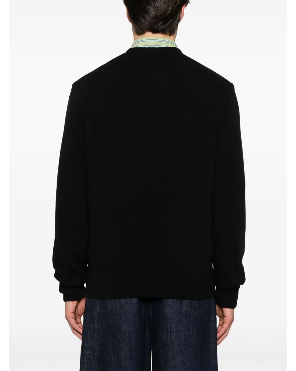 Pull À Col Rond Lacoste pour homme en coloris Black