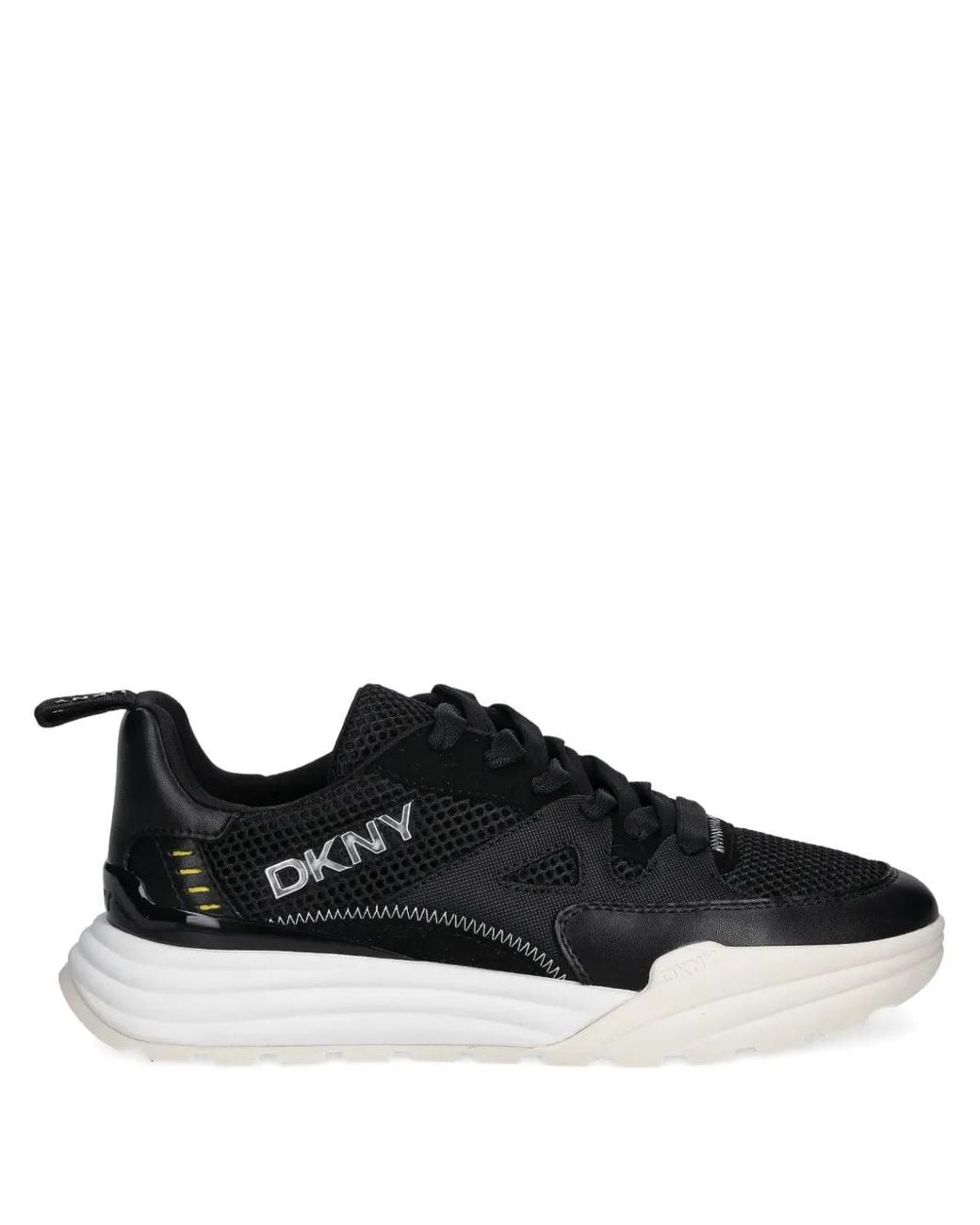 DKNY Black Zanira Logo Lettering Sneakers