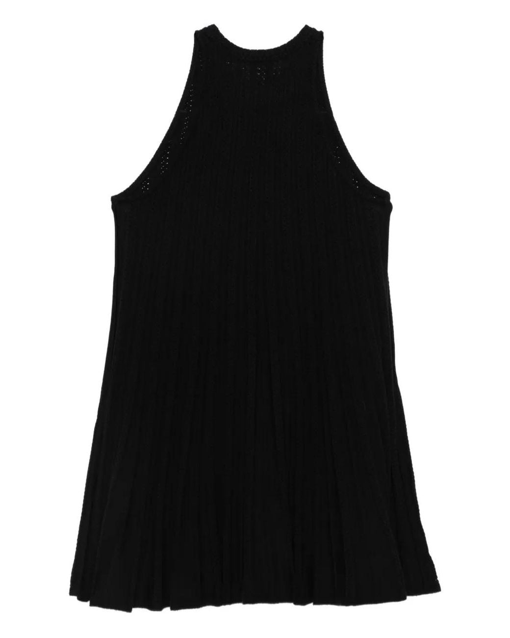 Ba&sh Black Sinn Ribbed Mini Dress