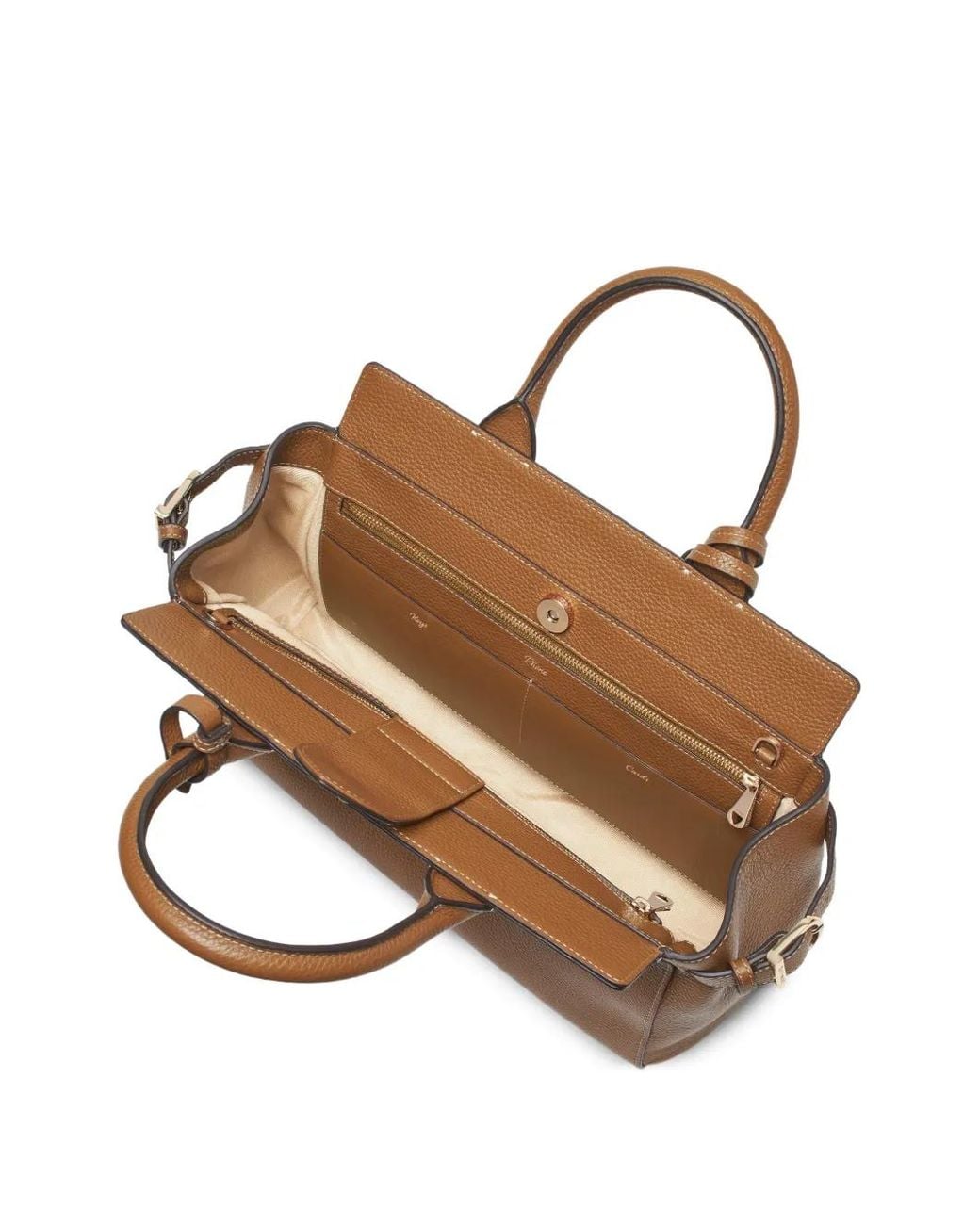Borsa Tote Savannah di Aspinal in Brown