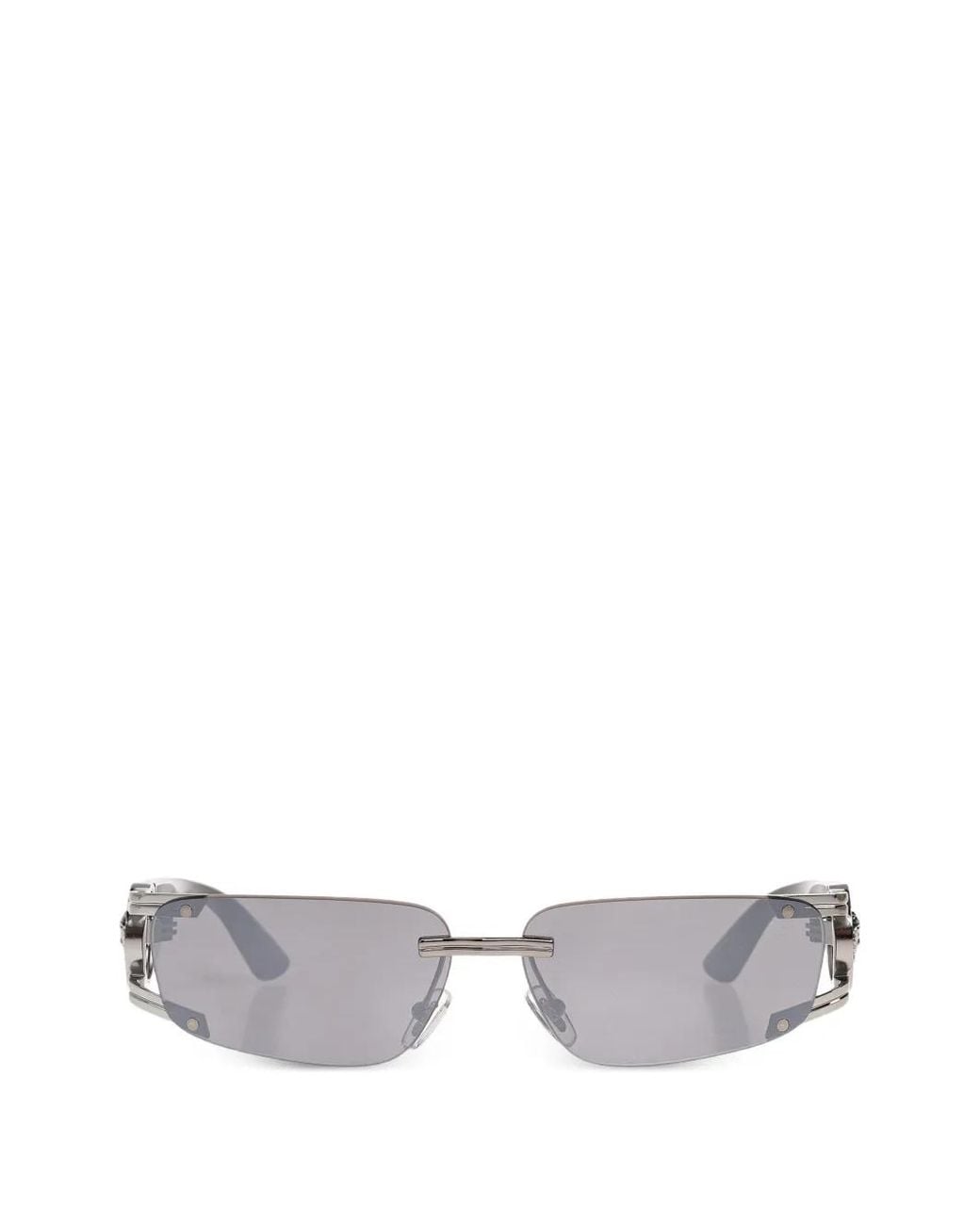 Occhiali Da Sole Medusa Rettangolari di Versace in White da Uomo