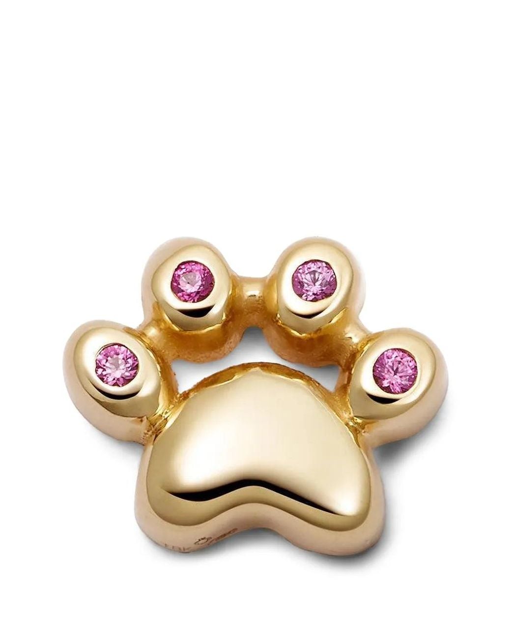 Loquet London Metallic Cat Paw Sapphire Charm